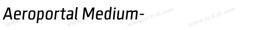 Aeroportal Medium字体转换